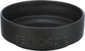 Trixie be Nordic Ceramic Dog Food Bowl with Rubber Base, Black