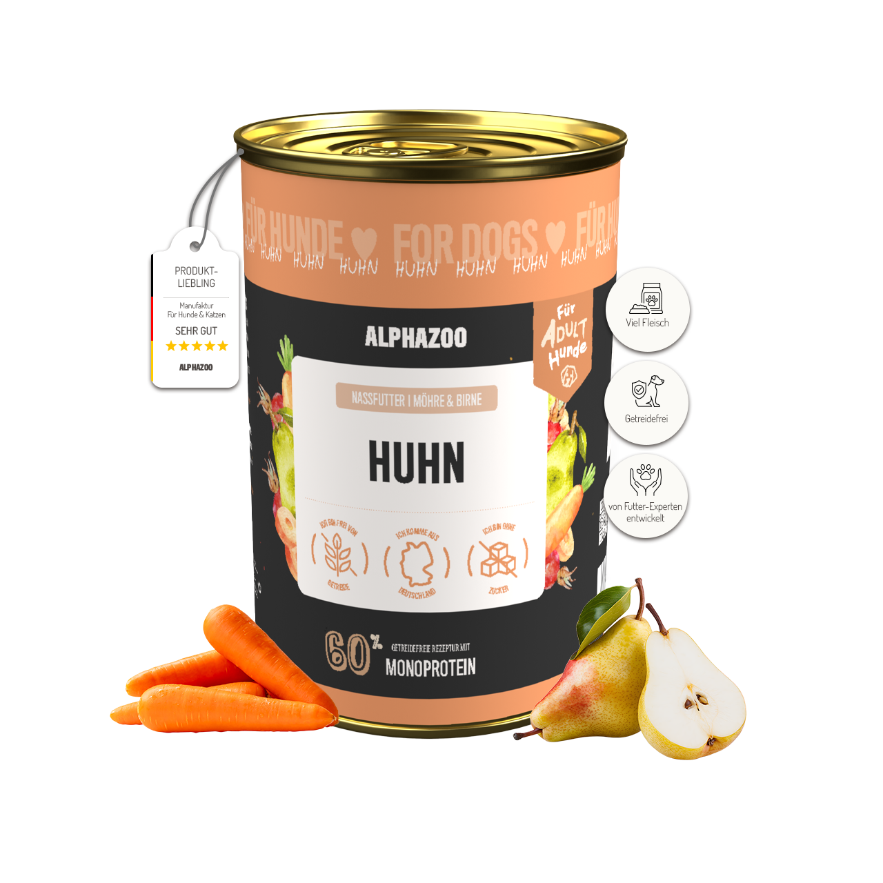 Monoprotein chicken wet food for dogs